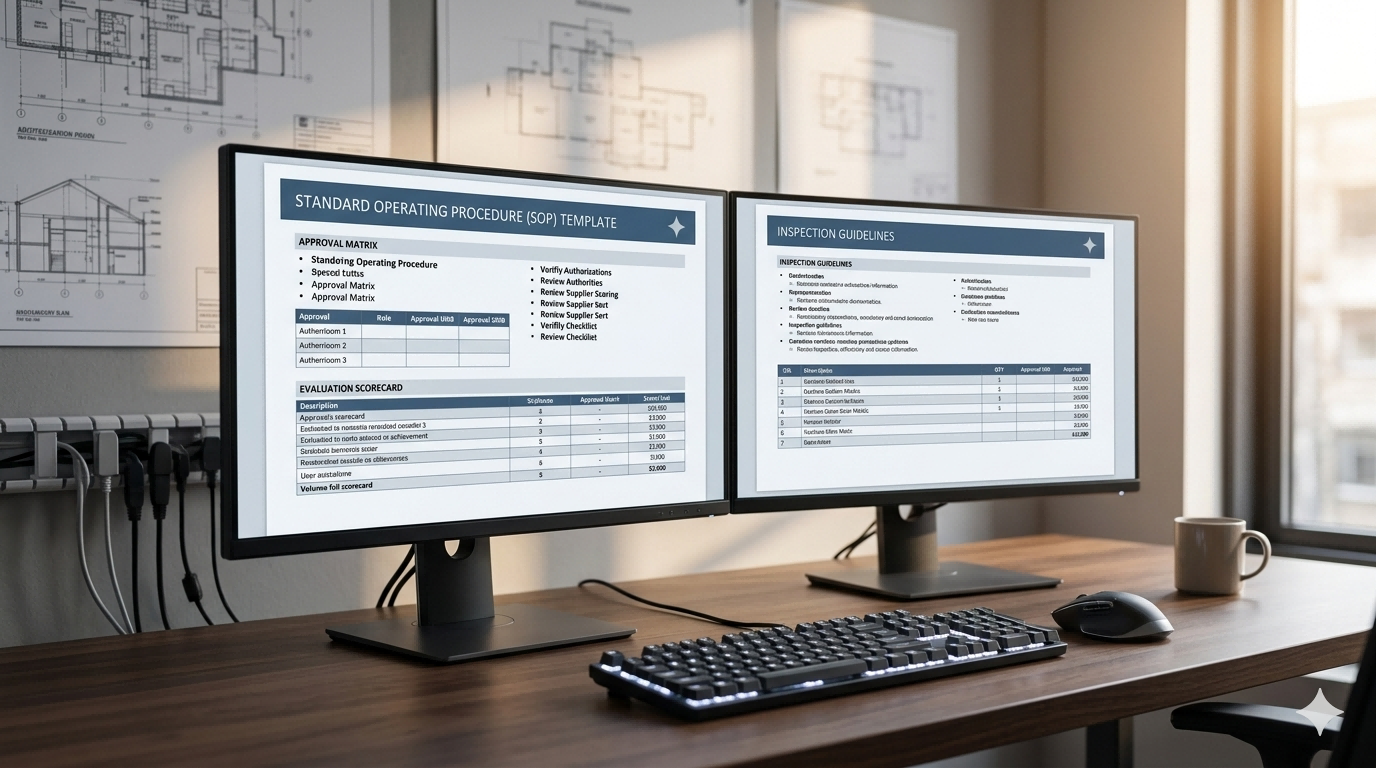 A customizable document template on a computer screen