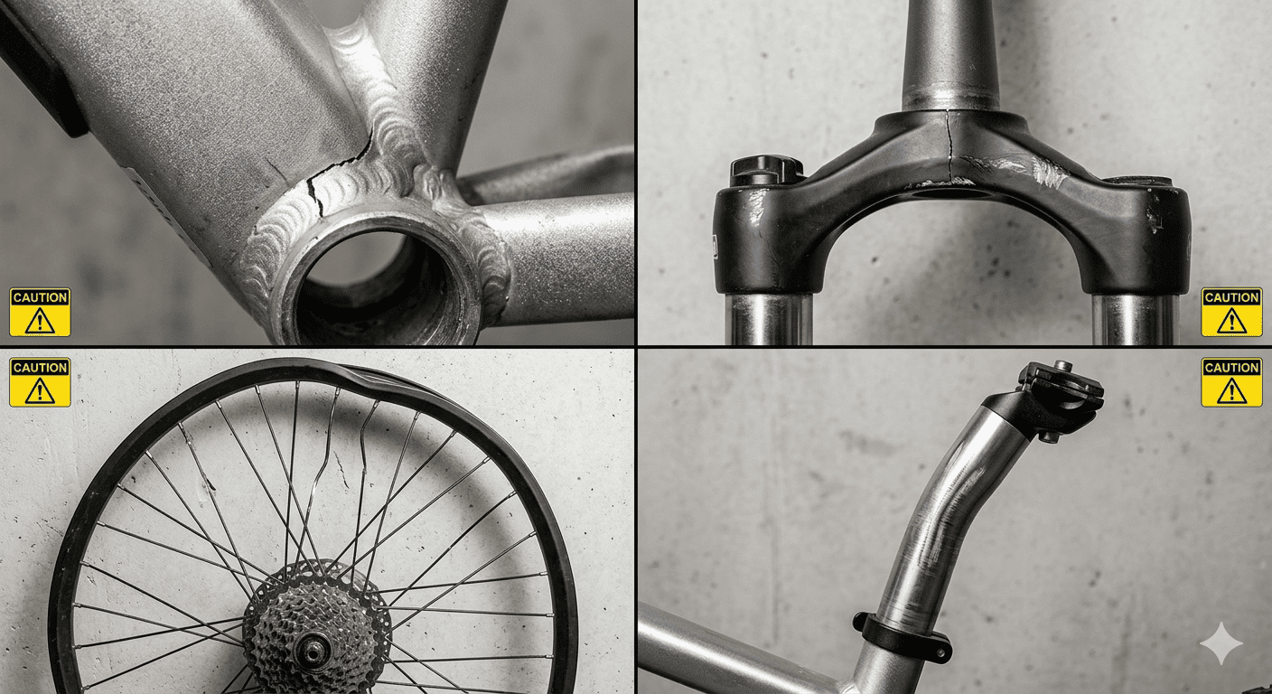Common e-bike failure points under excessive load E-bike component failure modes