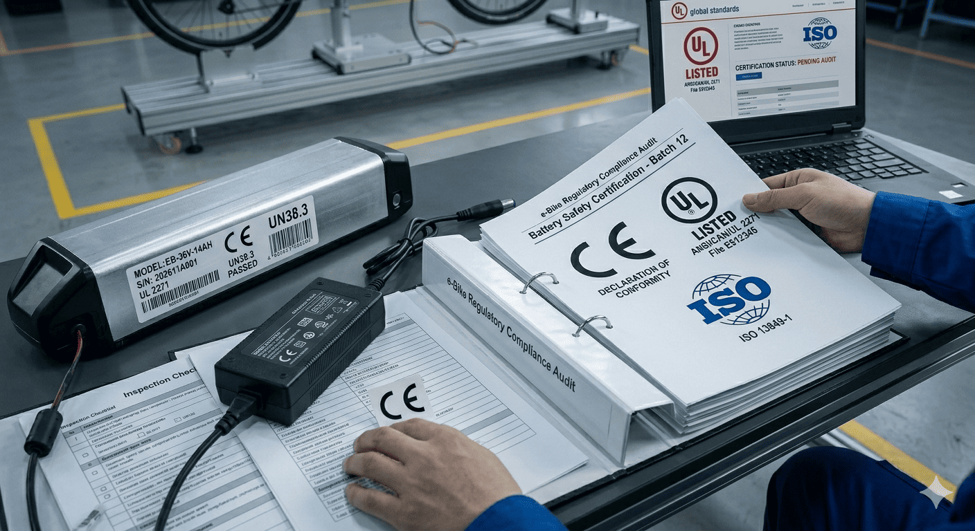 Various certification logos like CE, UL, ISO