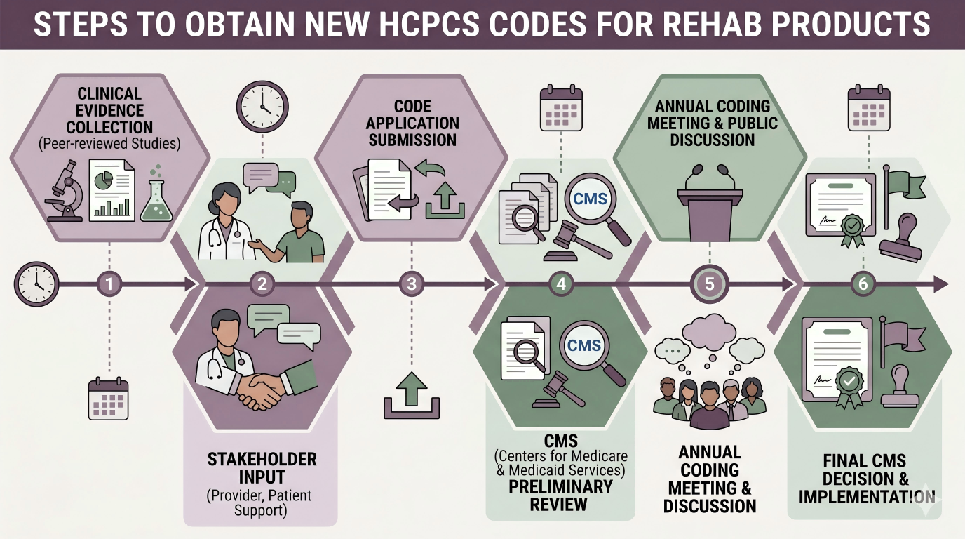 HCPCS coding application process