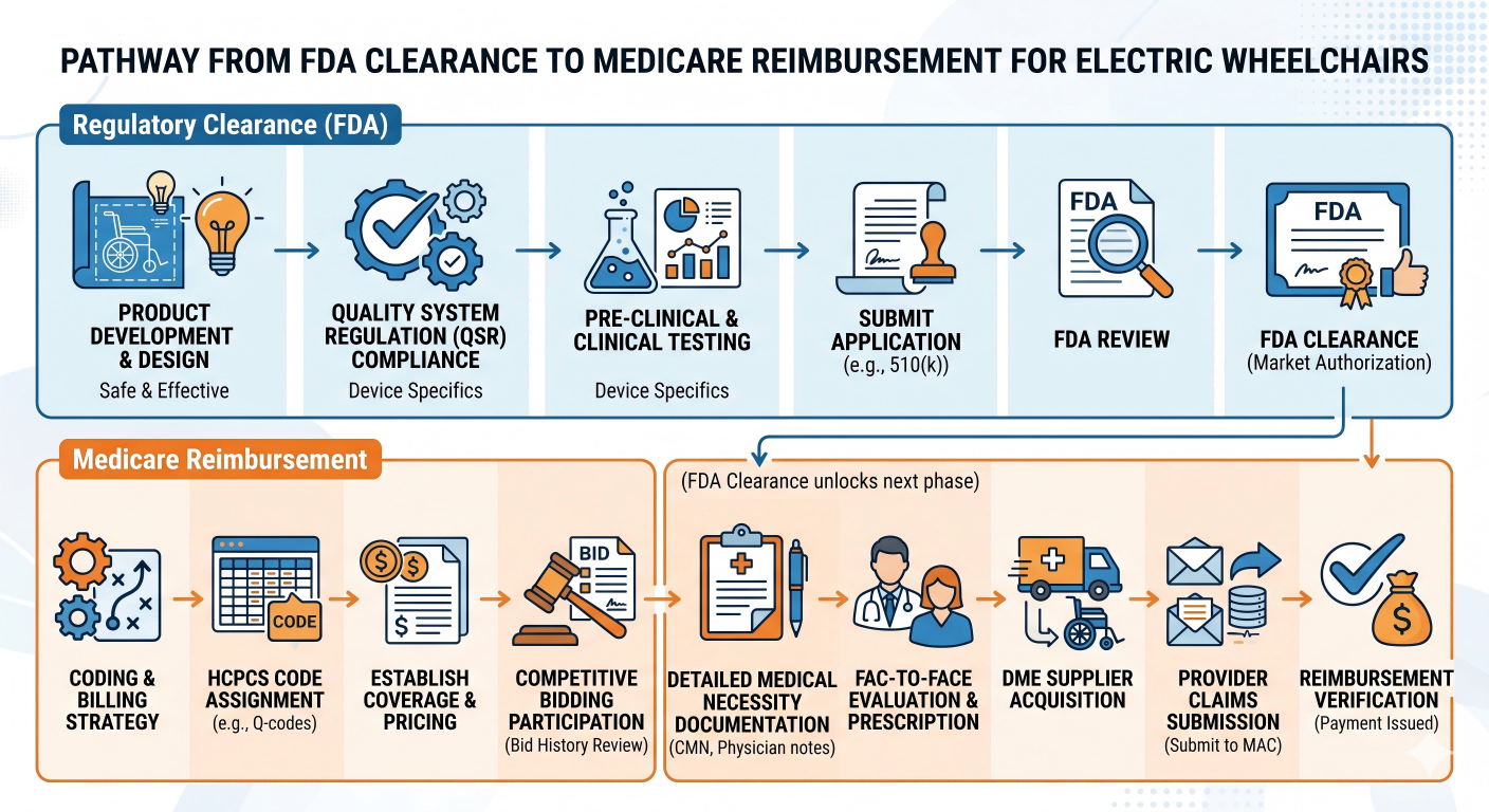 Medicare reimbursement pathway for electric wheelchairs