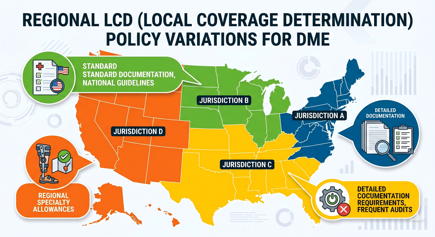 LCD policy variations across Medicare regions