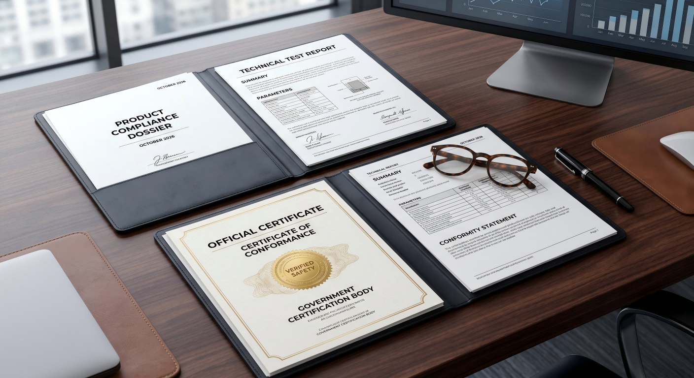 Scooter Compliance Documentation Package A document package with test reports and certificates