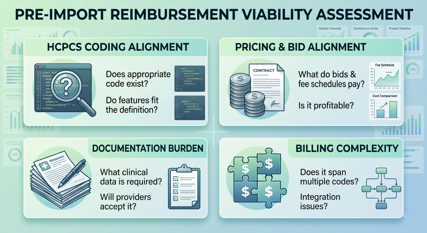 Reimbursement viability assessment framework