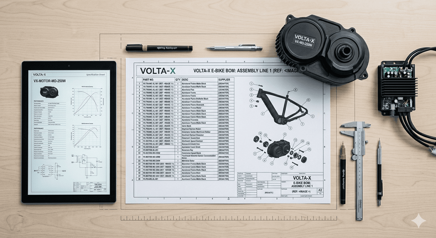eBike Component Supply Chain A detailed Bill of Materials for an eBike