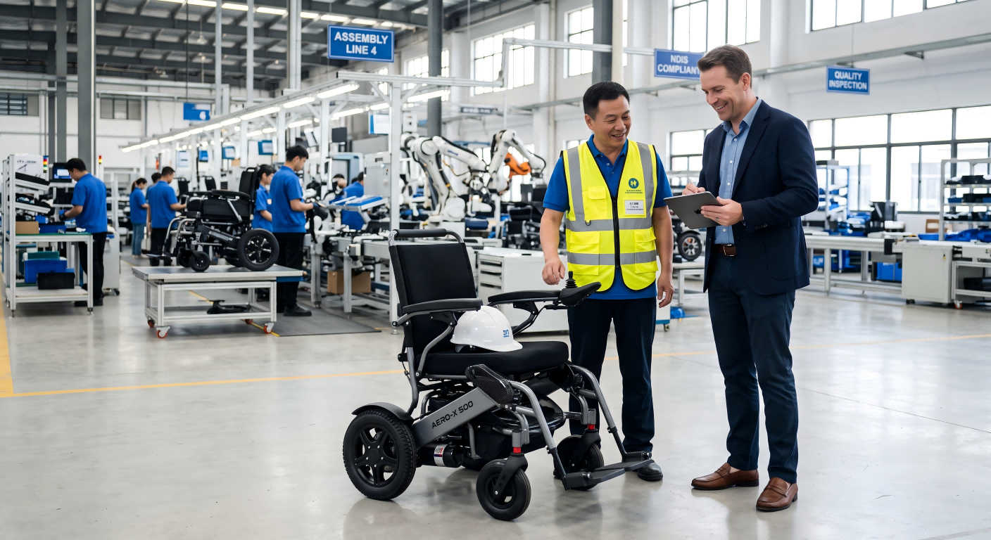 Electric wheelchair factory inspection choosing an electric wheelchair manufacturer in China