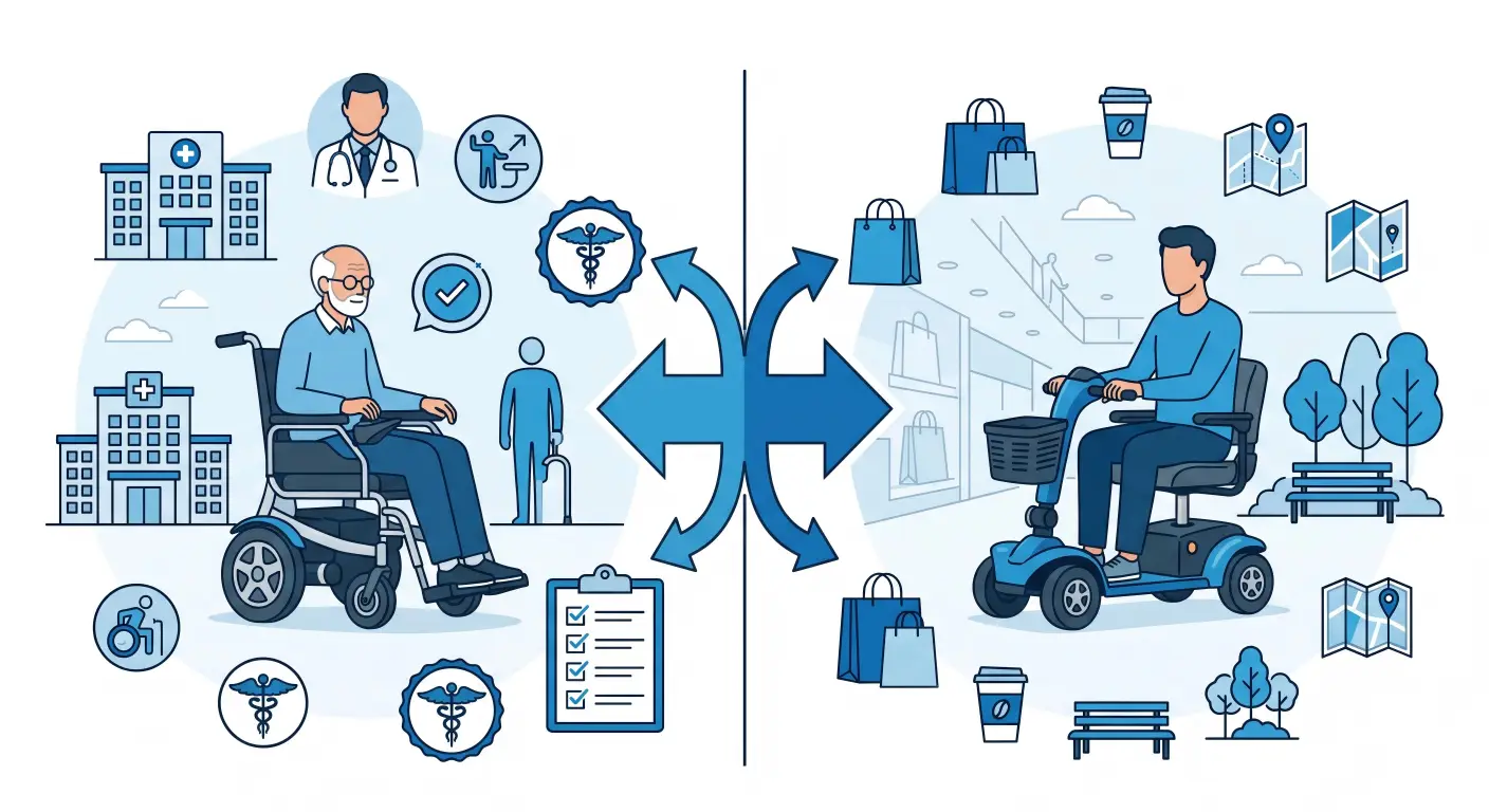 Comparing marketing claims for a mobility scooter to determine its FDA requirements
